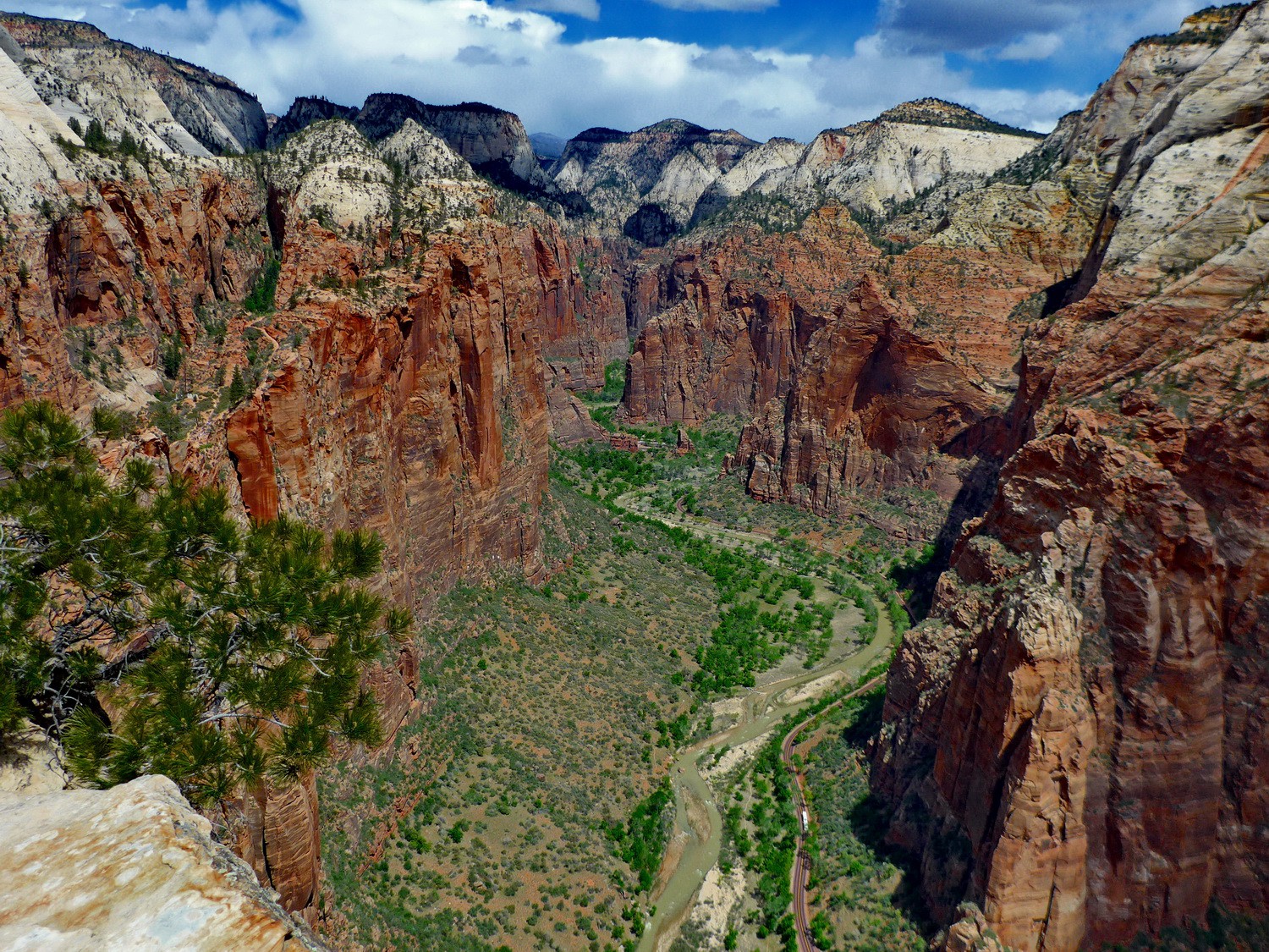 View into the Zion Canyon